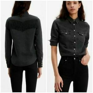 Levi's fringe western shirt